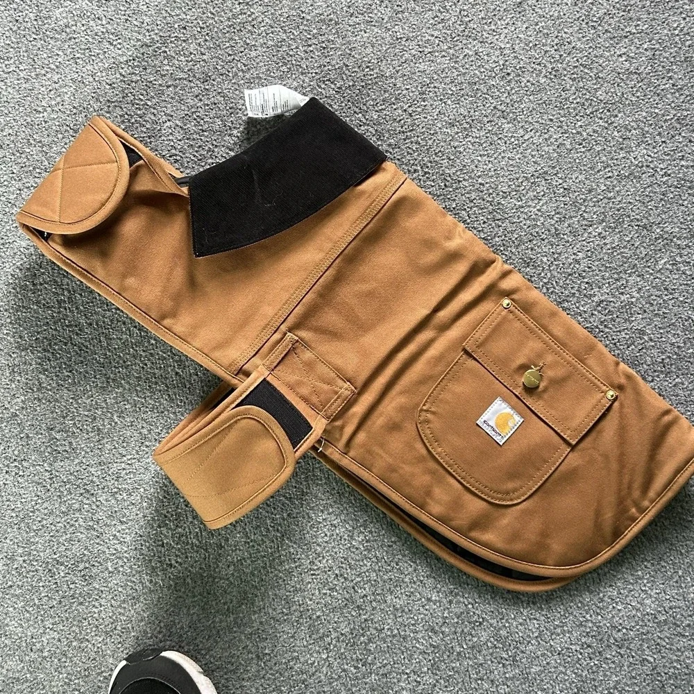 Carhartt Dog Chore Coat Large L Brown Canvas Warm Cotton Work Jacket Pet